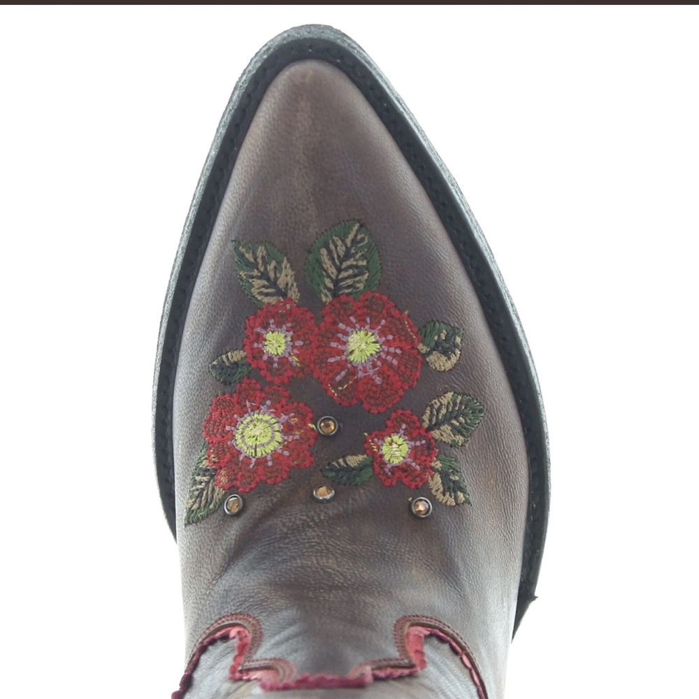 Old gringo eternal boots velvet heart embroidery flowers lovers RTL $725 NIB 7.5 - Picture 2 of 8